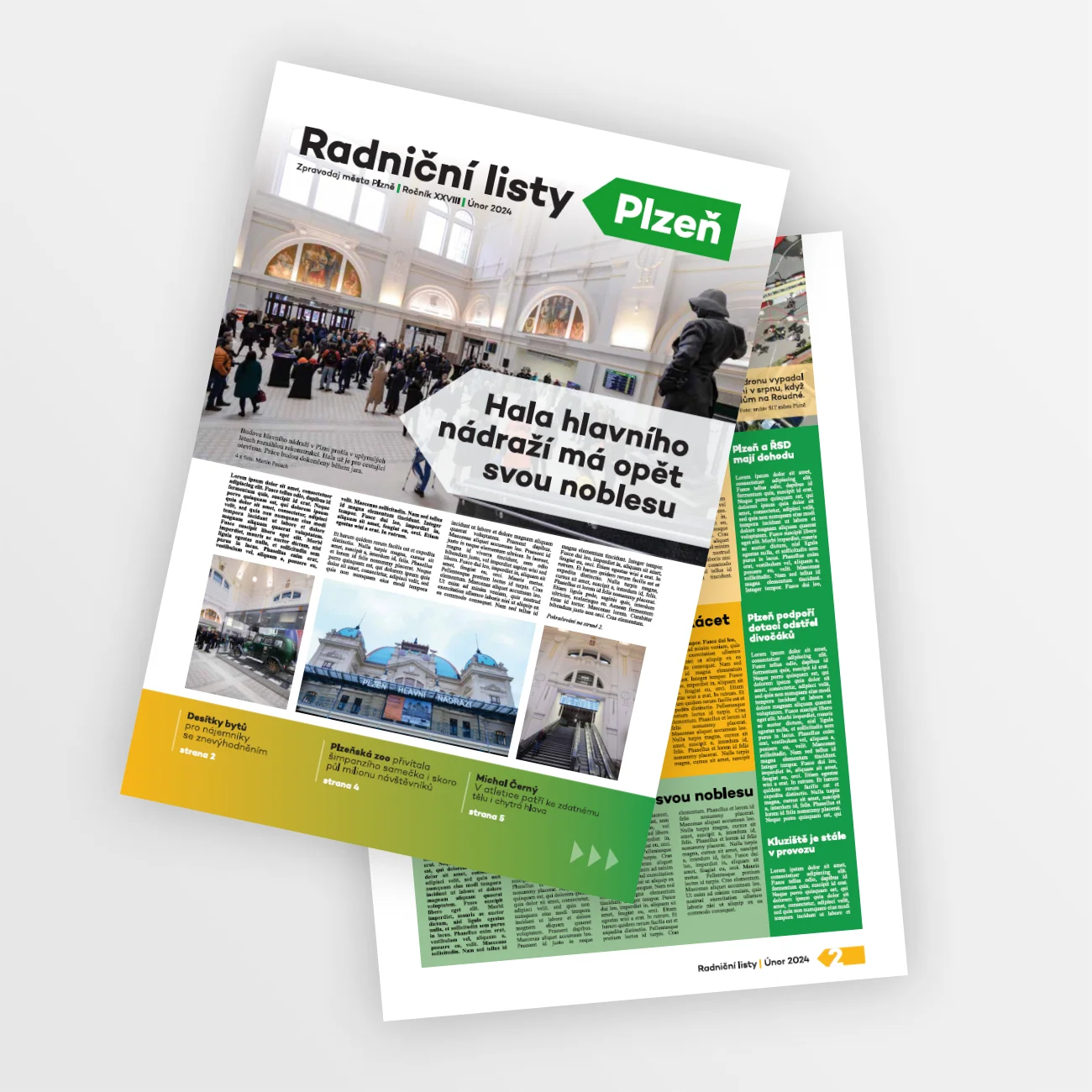 Město Plzeň design radničních listů